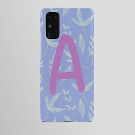 Lilac Letter A Android Case