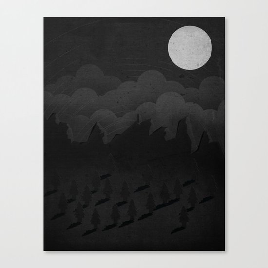 A night in the woods Canvas Print