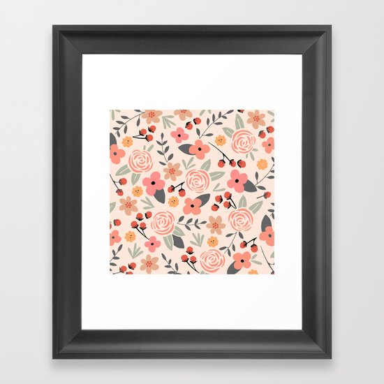FLOWER FEST Framed Art Print