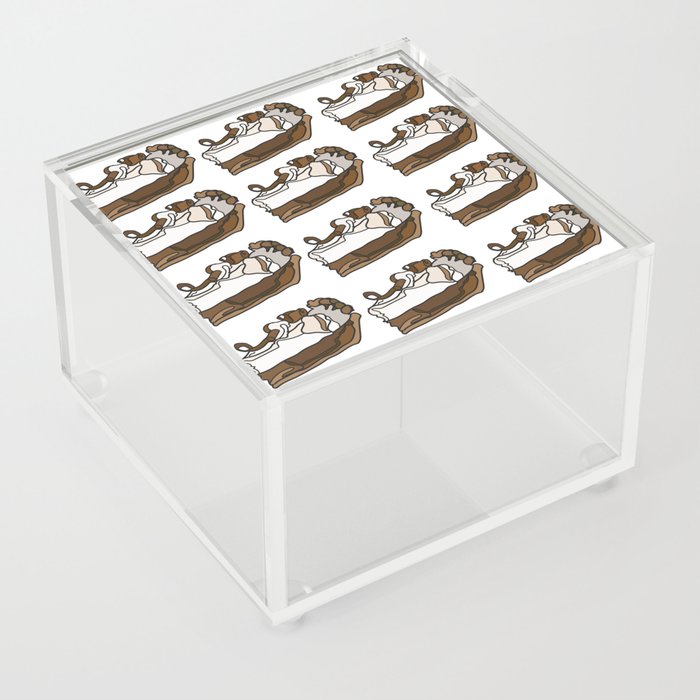 Chocolate Pie Pattern Acrylic Box