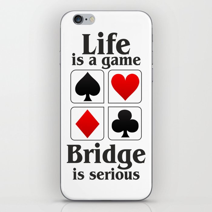 Bridge player gift, Bridge game. Contract Bride, Duplicate Bridge, Bridge lover, Bridge partner iPhone Skin