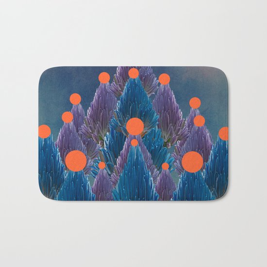 Floral abstract(49). Bath Mat