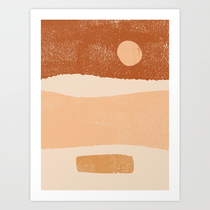 Desert Land Art Print