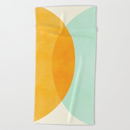 Spring Eclipse Abstract Shapes Series Beach Towel