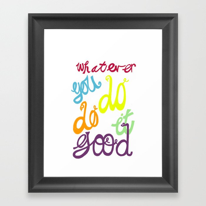 quote Framed Art Print