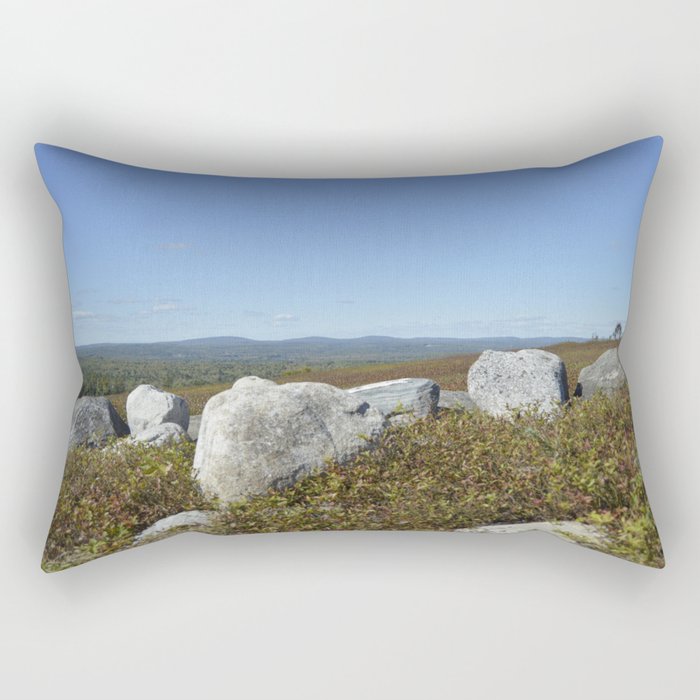 Mystic Maine Mountains Rectangular Pillow