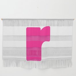 r (Dark Pink & White Letter) Wall Hanging