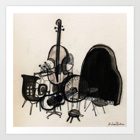 Musical Chairs Art Print