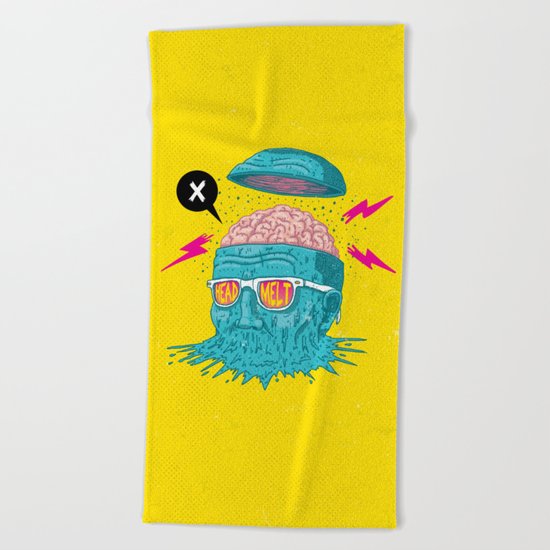 Head Melt Beach Towel