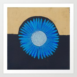 Sunflower --  negative image Art Print