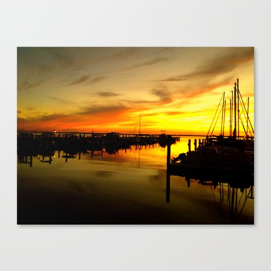 sailor sunset Canvas Print