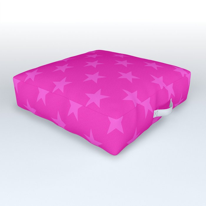 Pink stars pattern Outdoor Floor Cushion