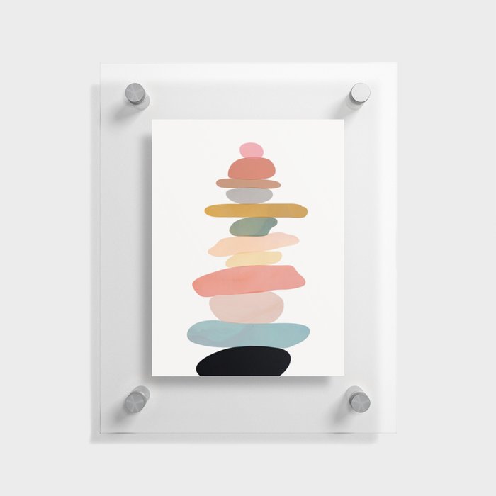 Balancing Stones 22 Floating Acrylic Print
