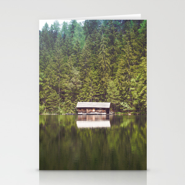 cottage in the forest color stationery cards by nocolordesigns society6 society6