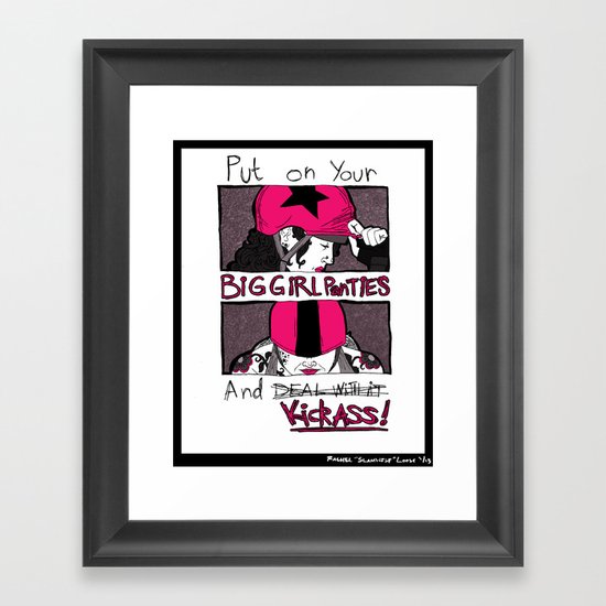 Roller Derby Framed Art Print
