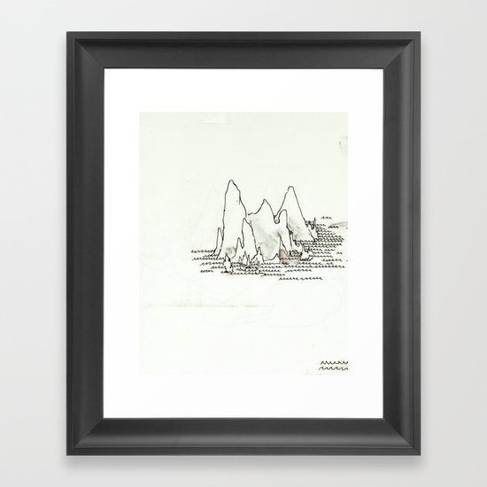 Mountains Framed Art Print