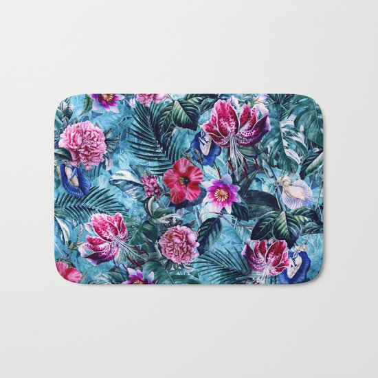 Tropical Garden Bath Mat
