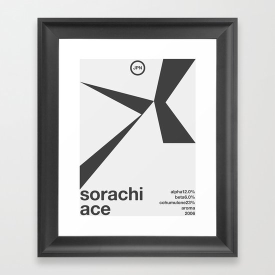 sorachi ace single hop Framed Art Print
