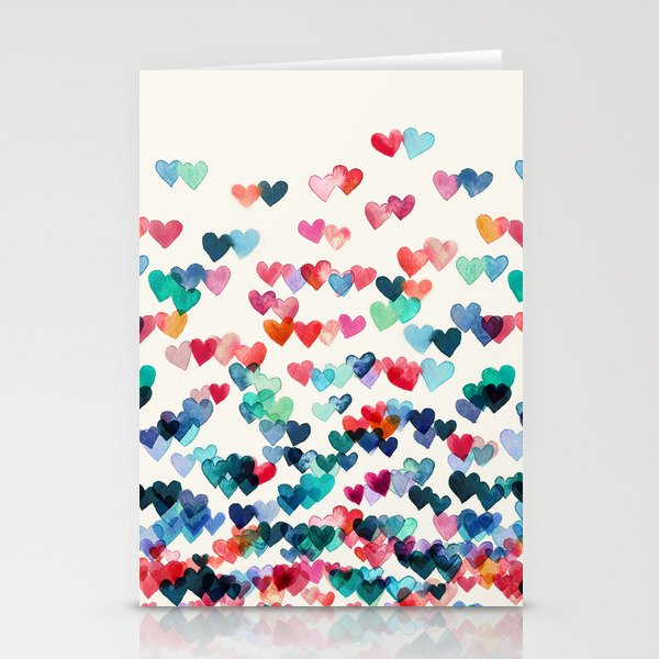 Heart Connections - watercolor painting Stationery Cards