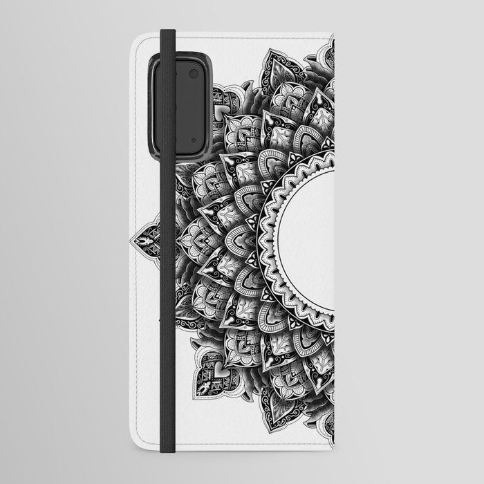 Mandala 3D Blanco y negro  Android Wallet Case