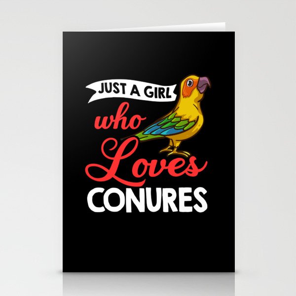 Sun Conure Bird Parakeet Cage Food Parrot Stationery Cards