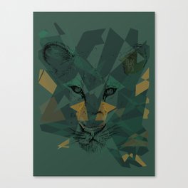 Hidden Lion Canvas Print
