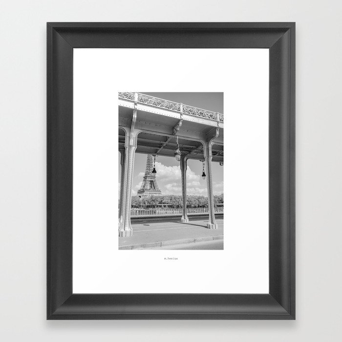Pont de Bir Hakeim / Paris Framed Art Print