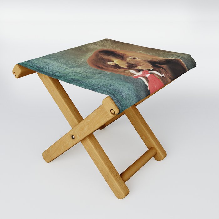 The girl and the beast Folding Stool