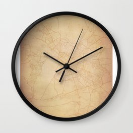 Angers vintage map Wall Clock