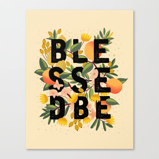 BLESSED BE LIGHT Canvas Print