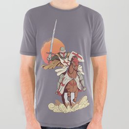 Templar Knight  All Over Graphic Tee
