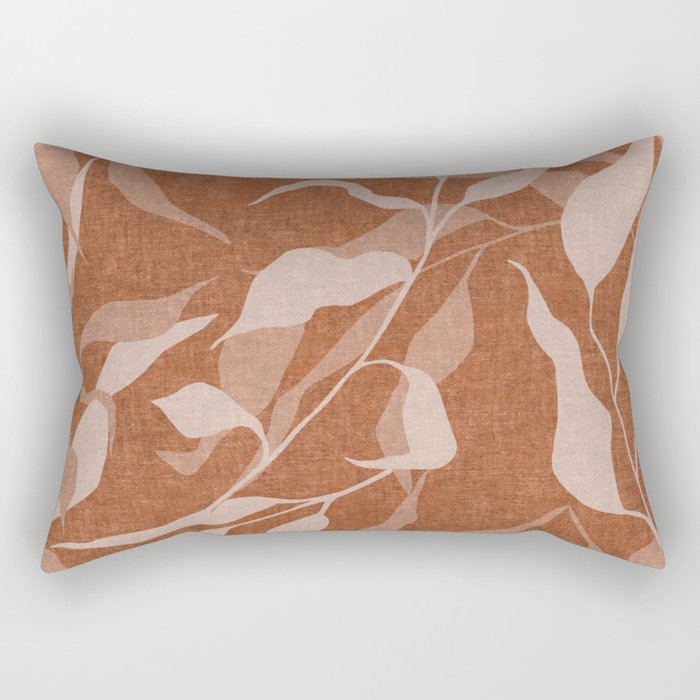 Leaves Pattern Rectangular Pillow