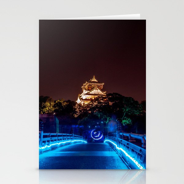 Magic Osaka Night. Japan in June 2019 Stationery Cards