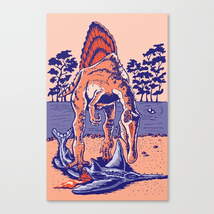 Spinosaurus the Hunter Canvas Print
