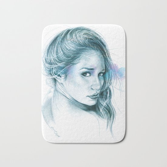 Look away, look away... | blue Bath Mat