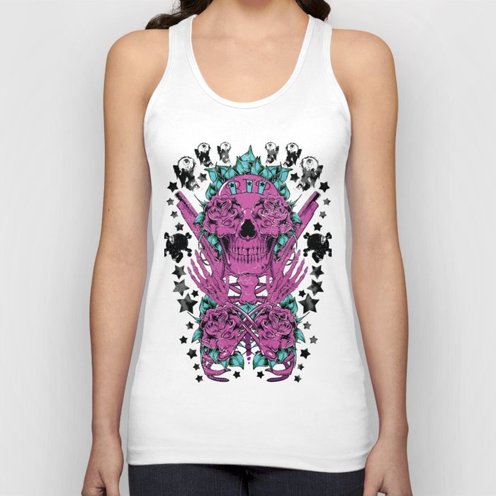 Skull with Roses Tank Top