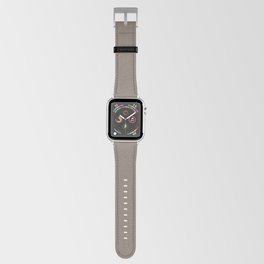 Dark Brown-Gray Solid Color Pairs Pantone Brindle 18-1110 TCX - Shades of Orange Hues Apple Watch Band