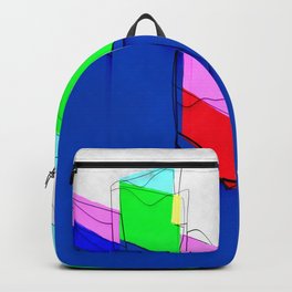 Hand drawn summer geometric shapes Backpack