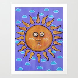 Fat sun Art Print