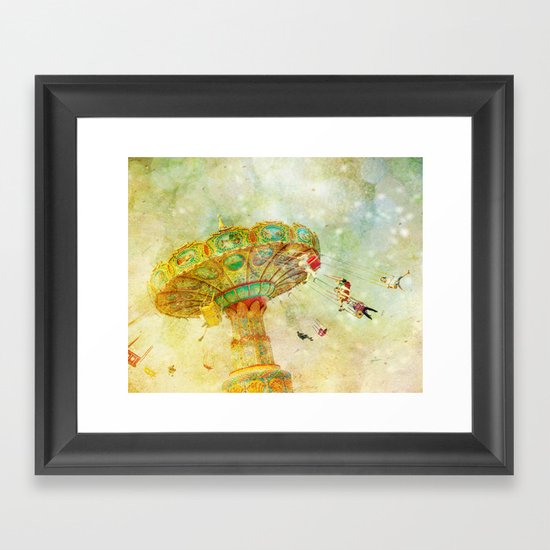 Round and Round Framed Art Print