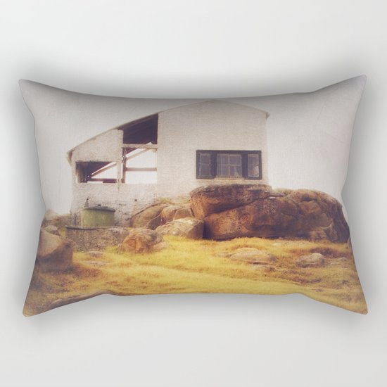 Once Upon a Time an Abandoned House Rectangular Pillow