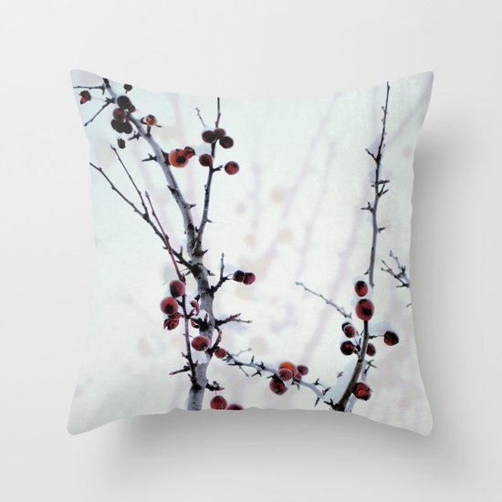 Red Freeze Throw Pillow