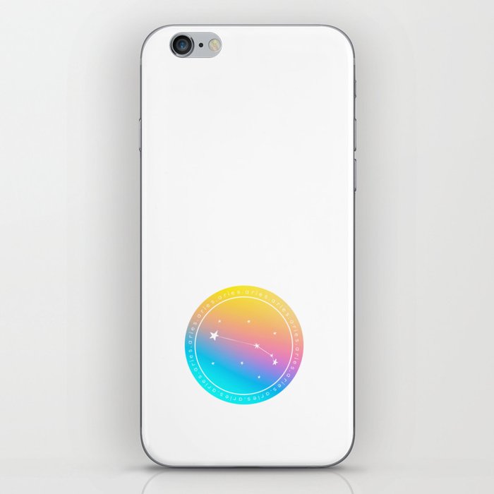 Aries Zodiac | Rainbow Circle iPhone Skin