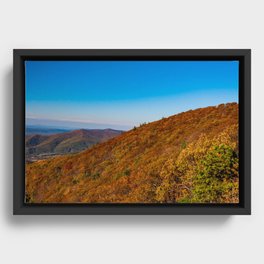 Autumn In The Blue Ridge Mountains Framed Canvas