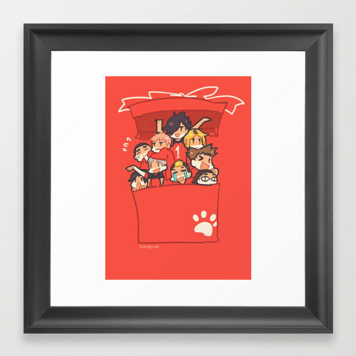Haikyuu Nekoma Team Framed Art Print By Kimquim Society6 The karasuno team finally departs to tokyo for the nationals tournament where nerves and excitement begin to arise as the players prepare for their first games and nekoma faces off in the second set against sarukawa tech in one of their most challenging sets yet. haikyuu nekoma team framed art print by kimquim