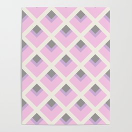 Pink geometry Poster