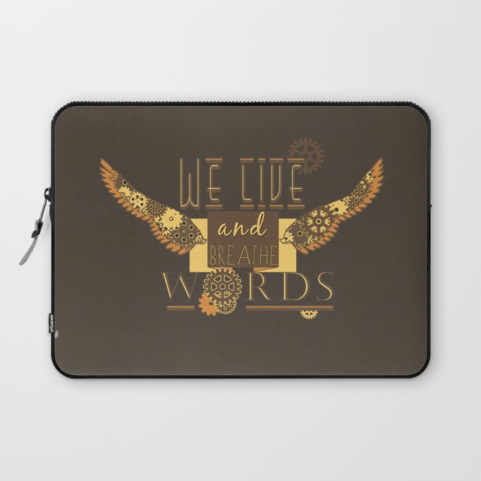 Cassandra Clare - We Live And Breathe Words Laptop Sleeve