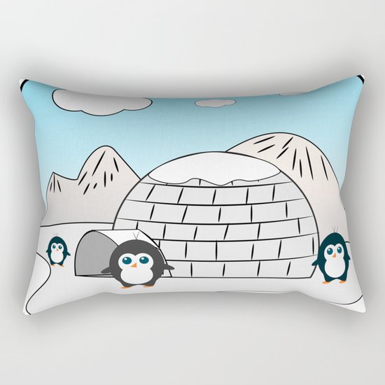 Cute penguins Rectangular Pillow