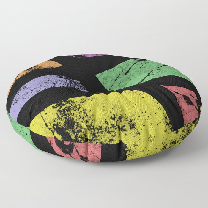 Dusty Textures - Abstract, pastel artwork Floor Pillow