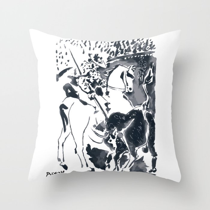 Picasso - Picador II (Bullfighter) Throw Pillow
